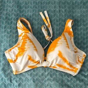 Shade & Shore Orange and White Bikini Set